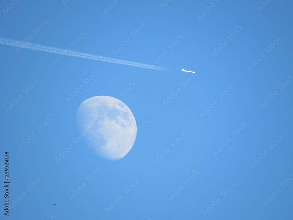 Fototapeta premium Moon plane