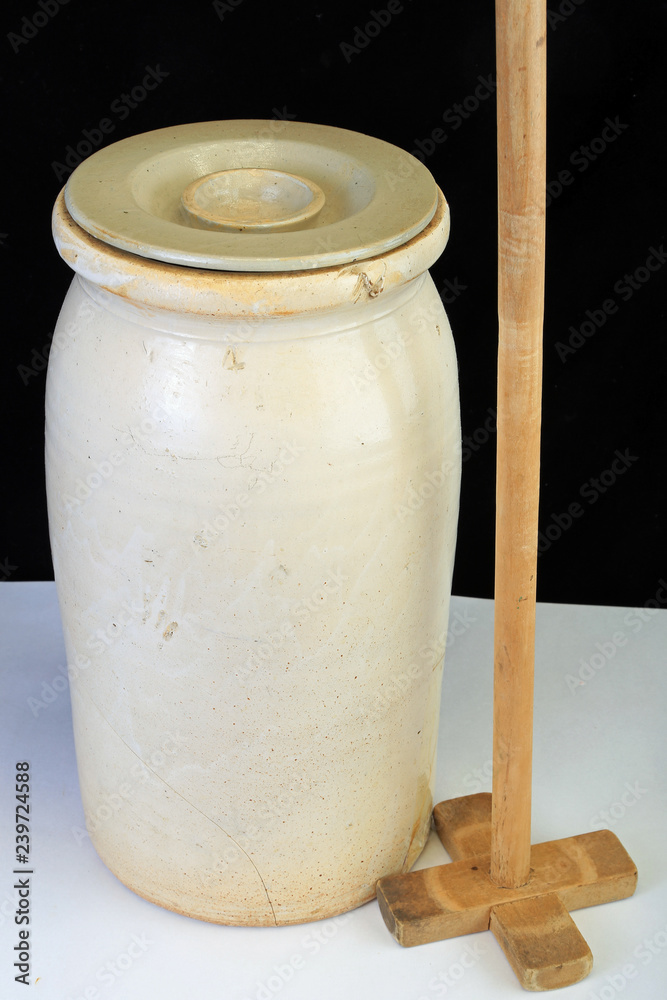 Vintage Butter Churn Stock Photo - Download Image Now - Butter