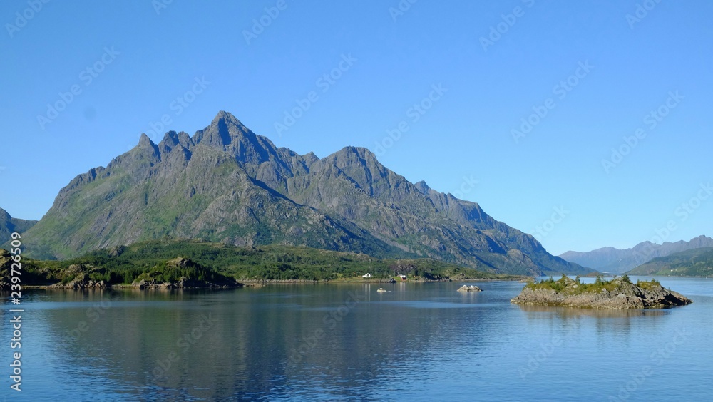 Rafsundet near Trollfjord, Nordland,  norway