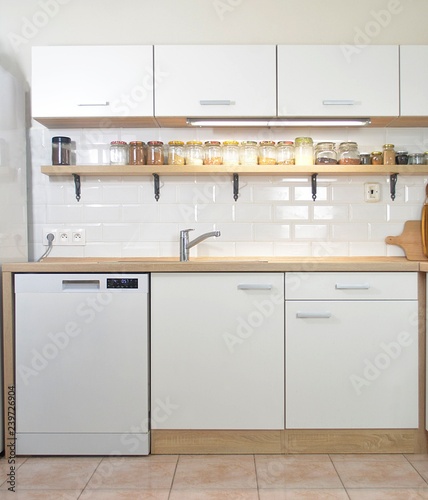 new white kitchen unit