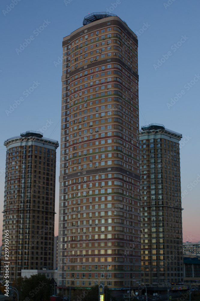 Naklejka premium modern building in moscow
