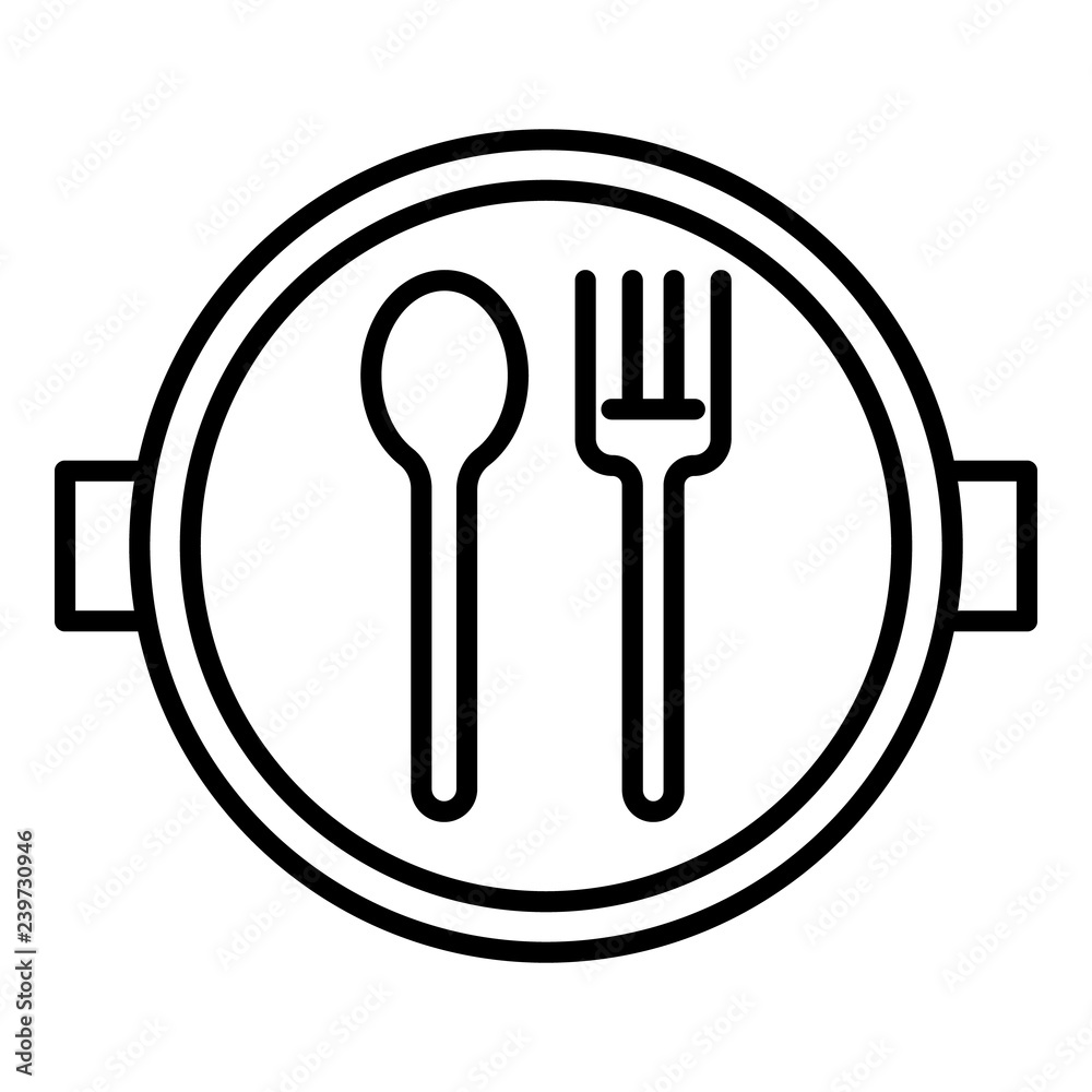 School lunch plate icon. Outline school lunch plate vector icon for web design isolated on white background School lunch plate icon. Outline school lunch plate vector icon for web design isolated on white background
