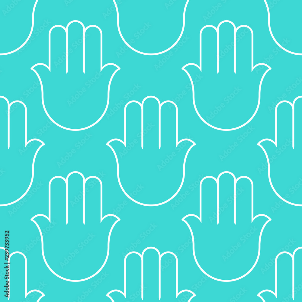 Hamsa. Popular amulet. Vector illustration. seamless pattern. Hamsa. Popular amulet. Vector illustration. seamless pattern.