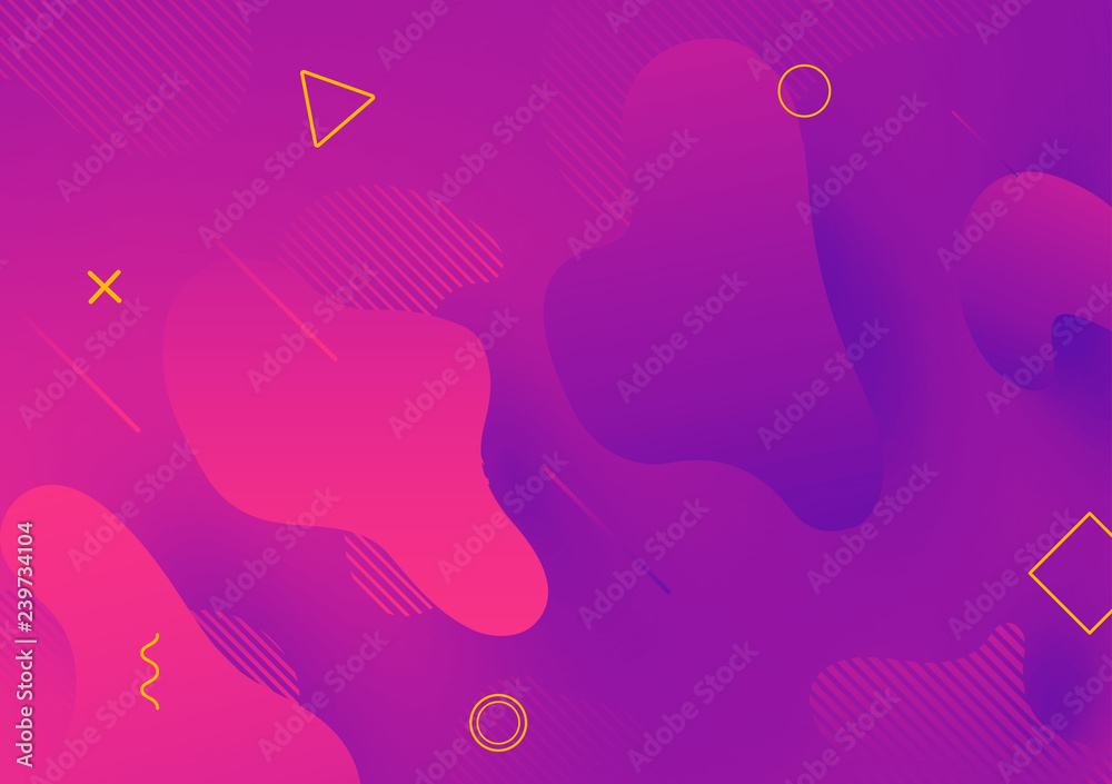 Modern wavy shape background with trendy design. Colorful abstract background. Creative design element.