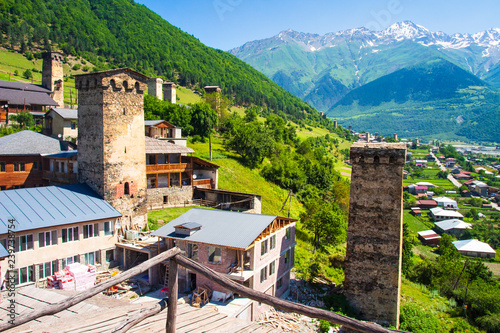 Obraz na płótnie Mestia, Svaneti region of Georgia w salonie