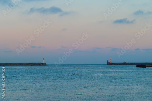 Harbour Basin Lighthouses Dover Hafenbecken Leuchttürme