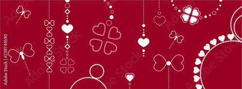 Symbol love collection  vector banner