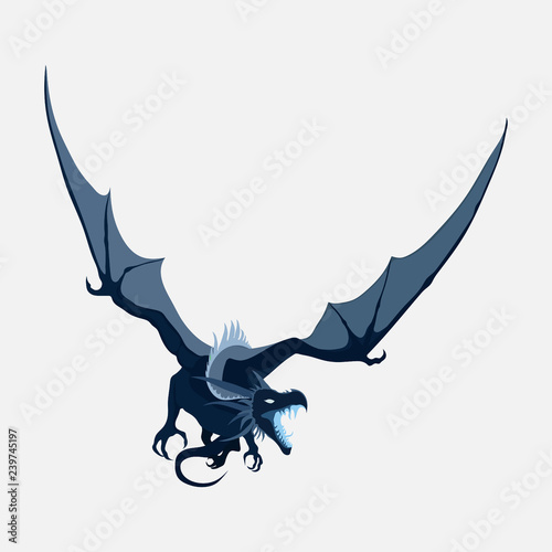 flying dragon, zodiac symbol, company logo