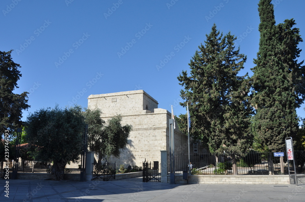 Obraz premium The beautiful plaza Limassol Castle in Cyprus