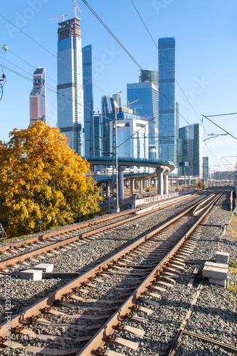 Railways and the Moscow City business center