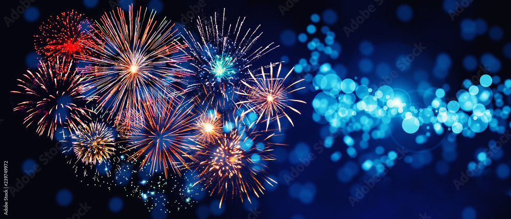 Wunderschönes Feuerwerk Wunderschönes Feuerwerk