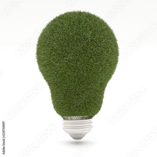 Plakat w ramie eco light bulb