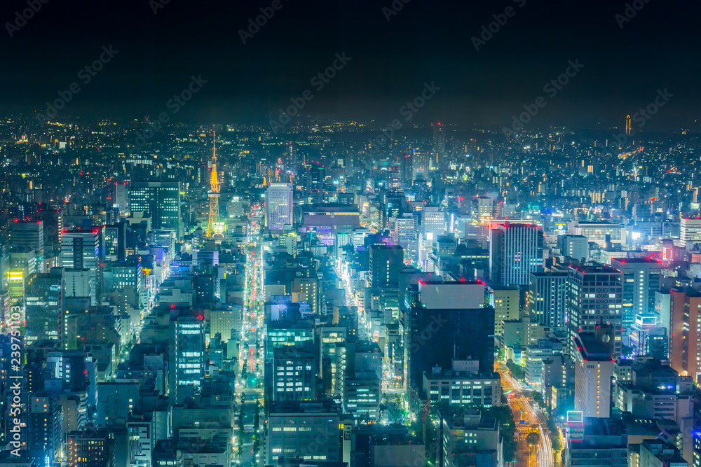名古屋テレビ塔の夜景 Stock 写真 Adobe Stock