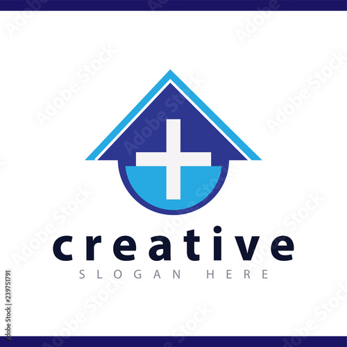Hospital logo icon vector