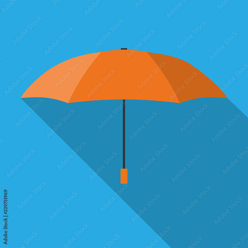 Umbrella. Vector flat illustration.