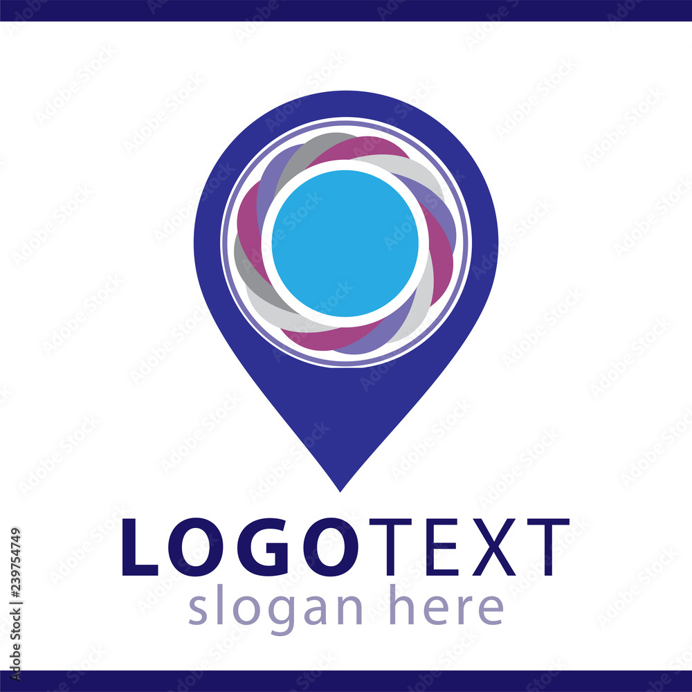 pin location logo vector template pin location logo vector template