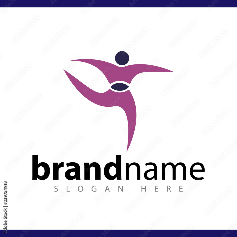 abstract people logo vector template abstract people logo vector template