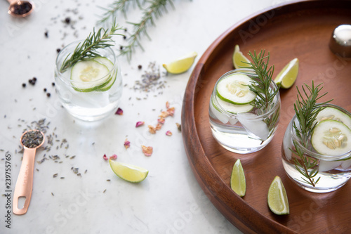 Gin Cocktail with garnish