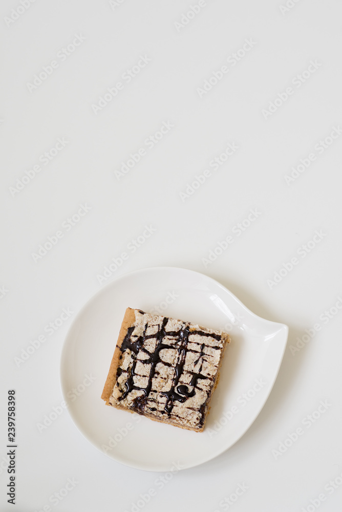 Mazurek, traditional polish tart baked for Easter. In some regions it is also prepared at Christmas and holiday season. Decorated with nut-based icing or almond-based icing Mazurek, traditional polish tart baked for Easter. In some regions it is also prepared at Christmas and holiday season. Decorated with nut-based icing or almond-based icing