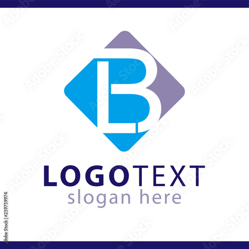 lb initial letter logo vector template