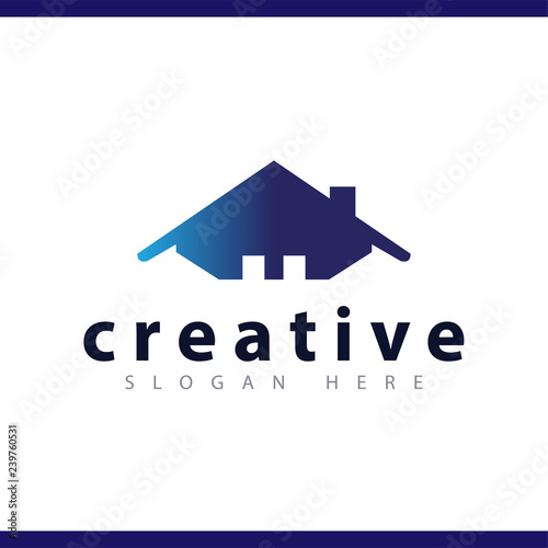 roof of home logo vector template