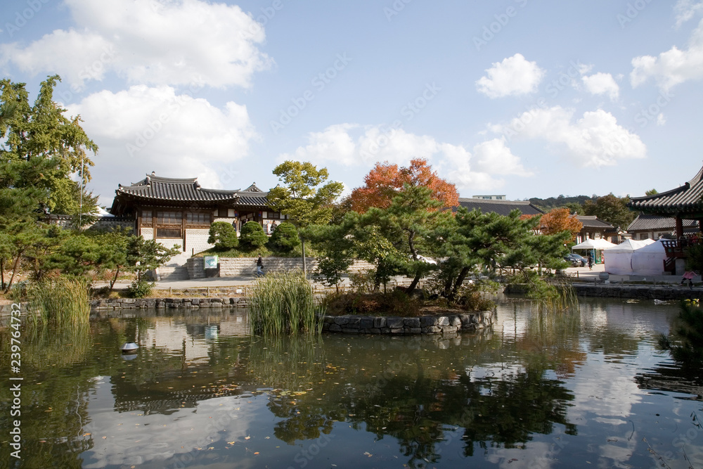 Namsangol Traditional Korean Village in Seoul.