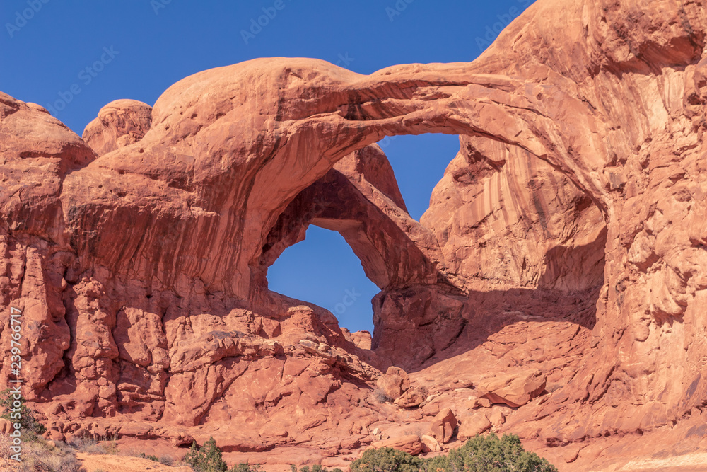 double arch in arches national park utah