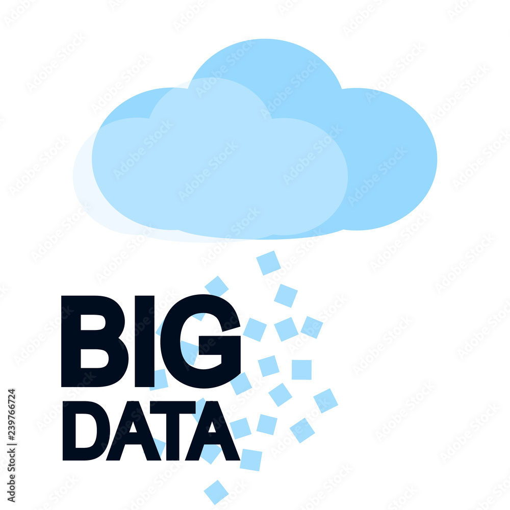 Big data visualization. Concept vector Big data visualization. Concept vector