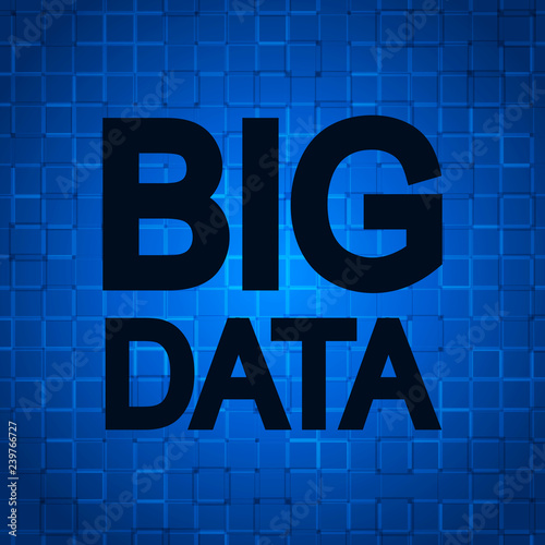 Big data visualization. Concept vector