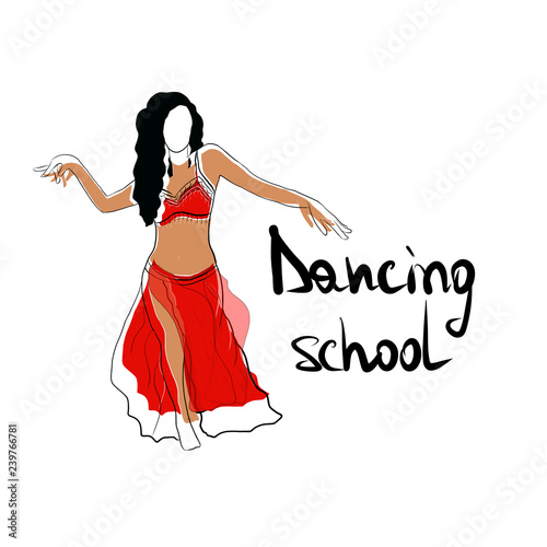 Logo dance school belly dance.