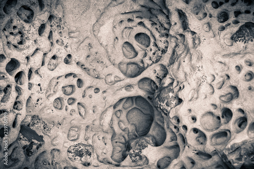Photography Eroded sandstone ceiling, Castle Rock State Park, Santa Cruz mountains, Californ