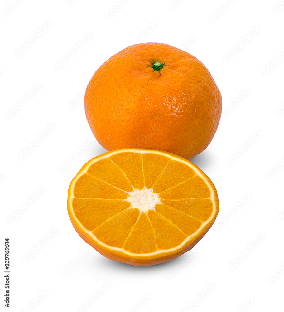 Orange slice isolated on white background - Image Orange slice isolated on white background - Image