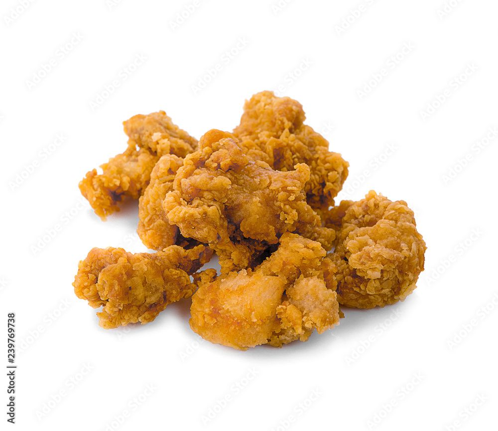 Fried chicken isolated on white background. - Image Fried chicken isolated on white background. - Image