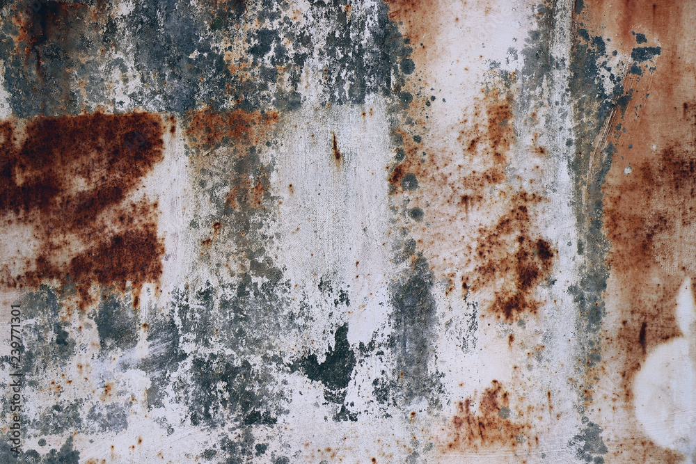 colorful rusty metal iron plate grunge wall background backdrop surface