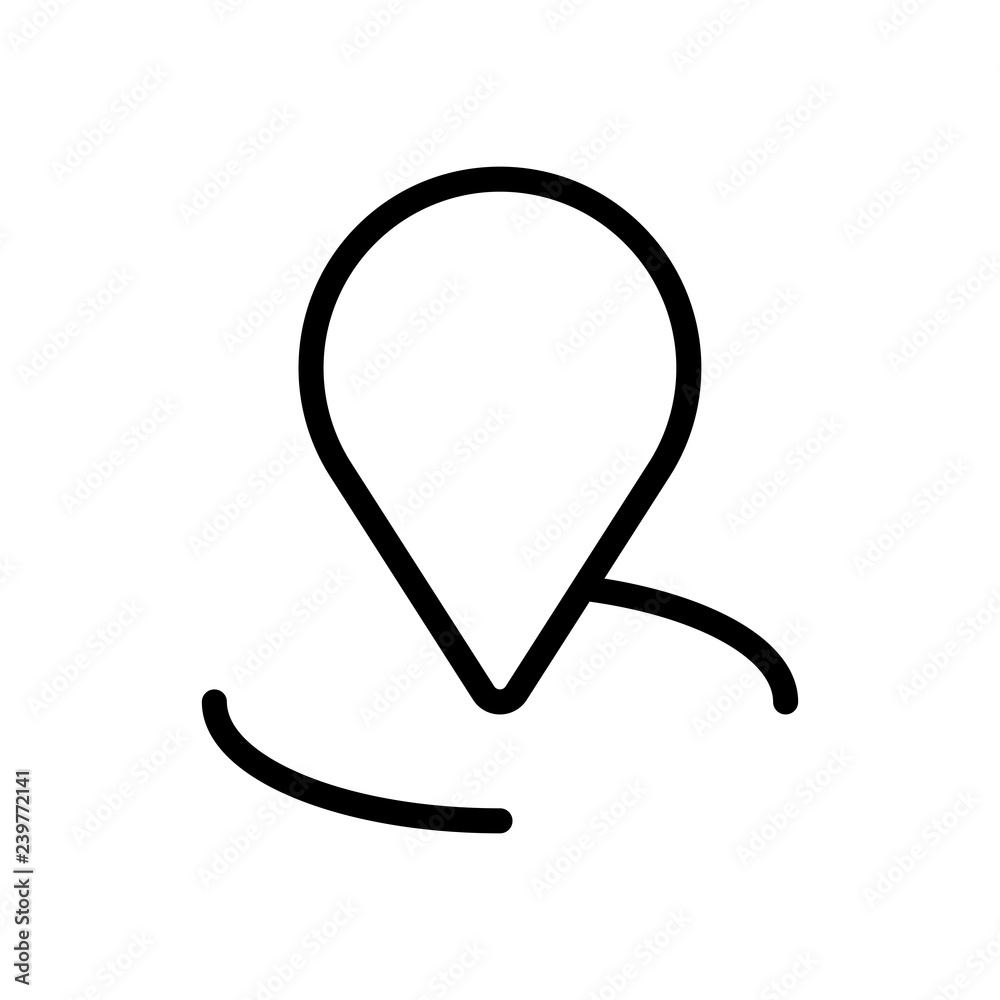 label or pin map on circle target, outline linear icon. Black ic label or pin map on circle target, outline linear icon. Black ic