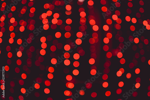 Color abstract bokeh on dark background.