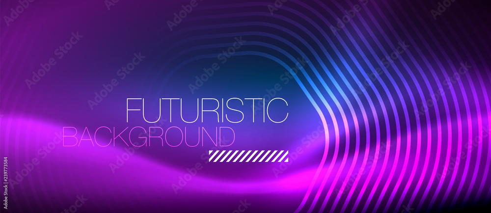 Neon glowing lines, magic energy space light concept, abstract background wallpaper design Neon glowing lines, magic energy space light concept, abstract background wallpaper design