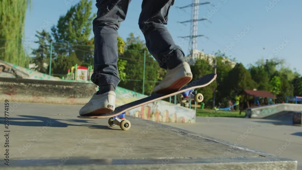 A skateboard jump
