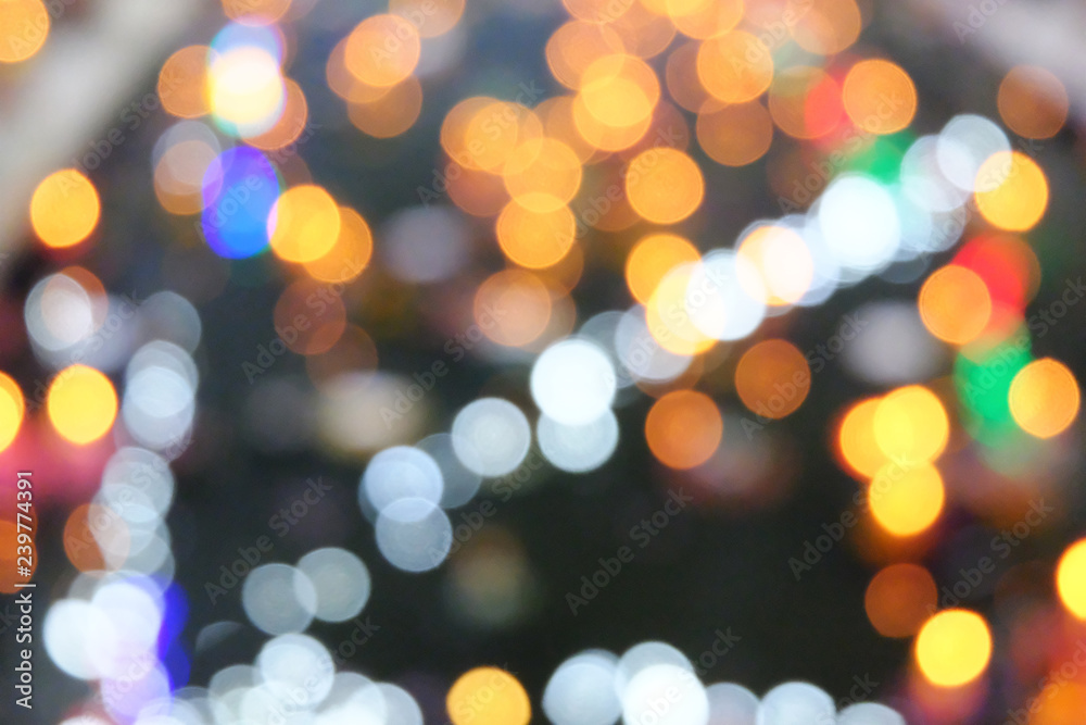 abstract background with soft blur bokeh light effect.