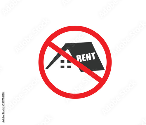 Home rent not available icon 