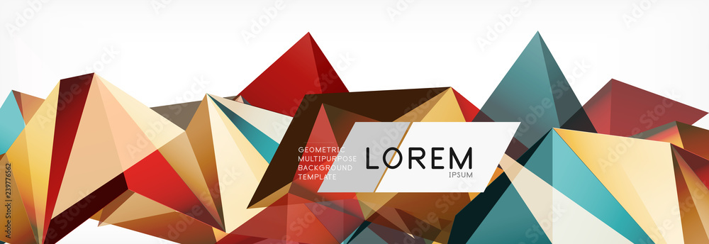 3d card on light backdrop. Abstract triangle pattern. Futuristic geometric background. 3d card on light backdrop. Abstract triangle pattern. Futuristic geometric background.