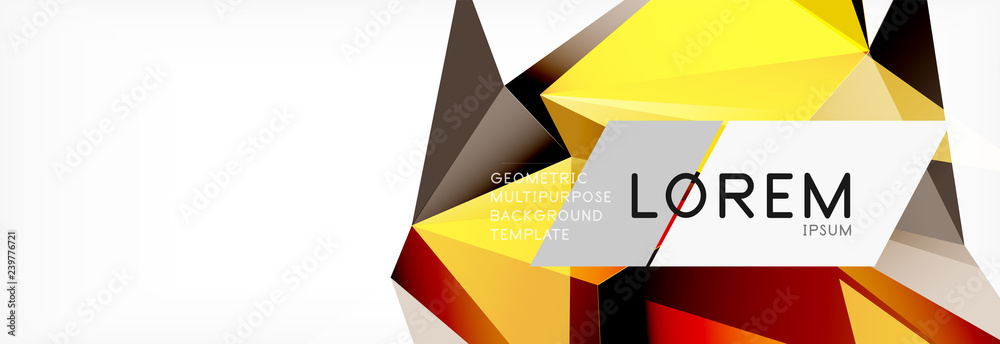 3d card on light backdrop. Abstract triangle pattern. Futuristic geometric background. 3d card on light backdrop. Abstract triangle pattern. Futuristic geometric background.