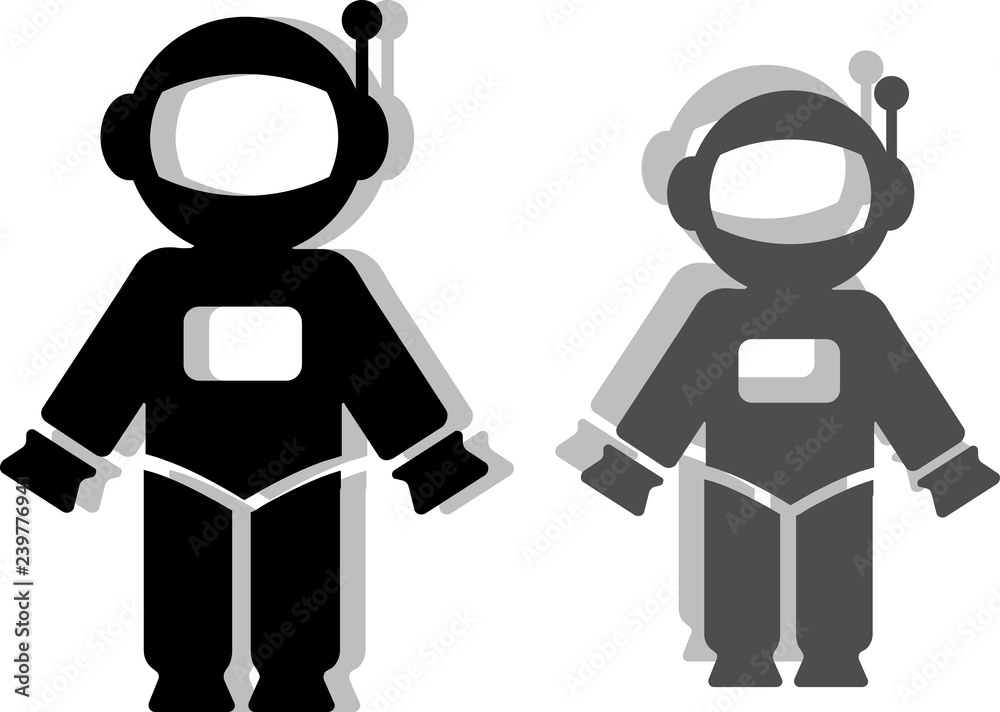 Vector logo astronaut on a white background. Vector logo astronaut on a white background.
