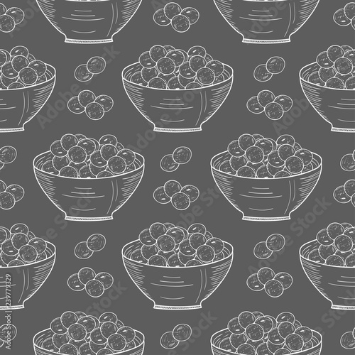 Soy. Plant. Fruit. Monophonic. Wallpaper, seamless, texture. Gray background
