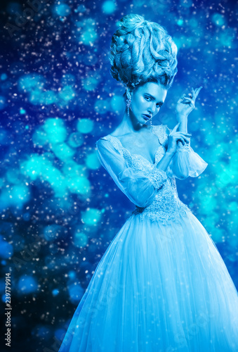 ice woman in dress