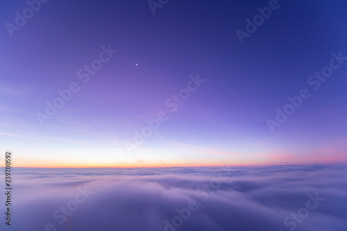 Beautiful Sea of Mist on Poo Chee Fah ,Chaingrai , Thailand