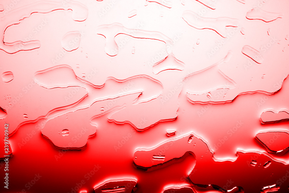 Bright red textured background, spilled bloody color water drops or red liquid illustration, abstract blots pattern close up macro Bright red textured background, spilled bloody color water drops or red liquid illustration, abstract blots pattern close up macro