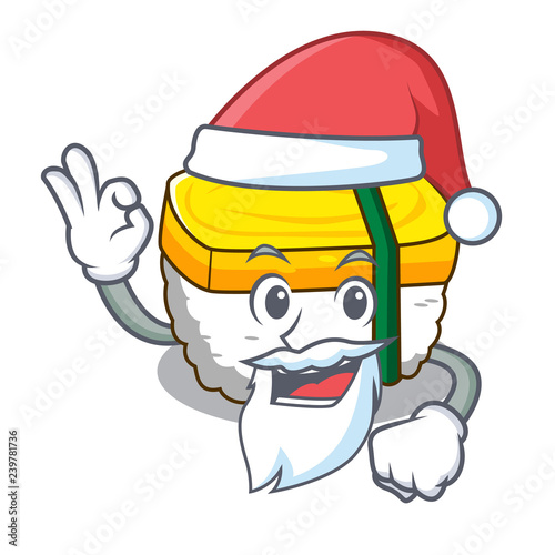 Santa tamago sushi using an egg character