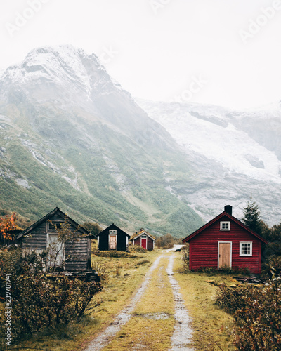 Wallpaper Mural Road to a glacier in Norway Torontodigital.ca