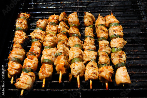 Tasty sosaties ready to be served